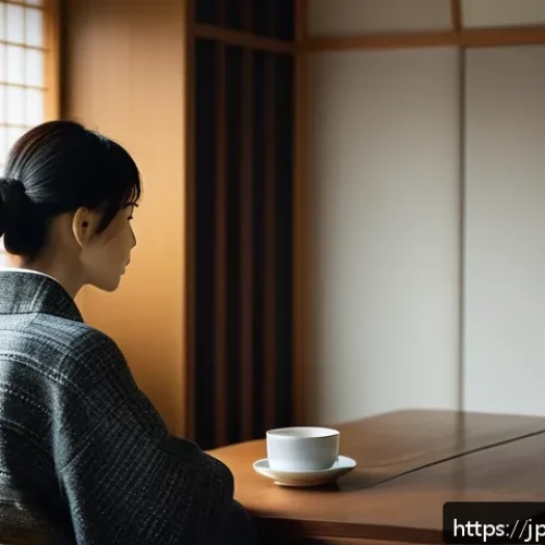 사이비 종교의 세계적 사례 - A modern Japanese urban setting with a diverse group of young adults gathered in a cozy, softly lit ...